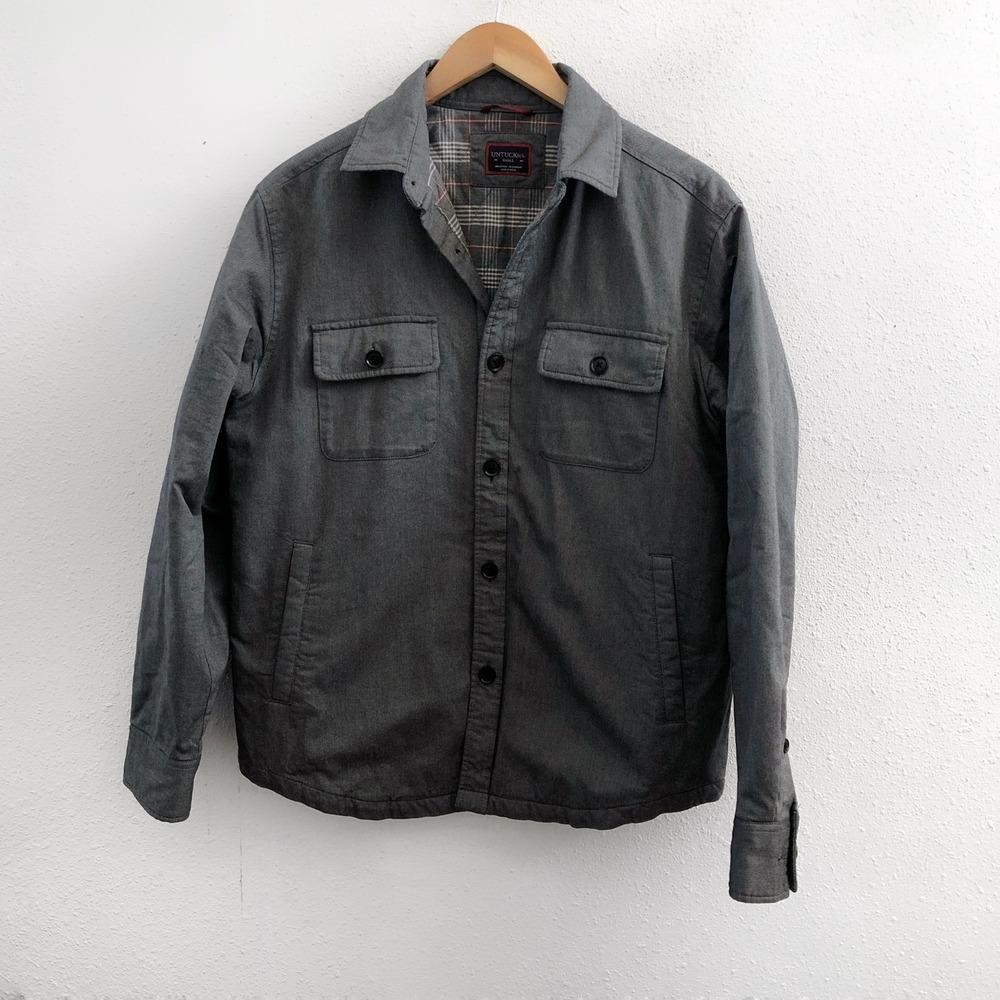 UNTUCKIT Ziata Flannel Lined Shirt Jacket Size Small